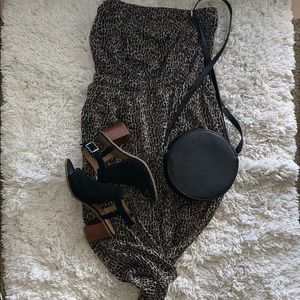 Strapless Cheetah Dress